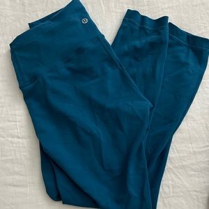 Lululemon teal HR wunder train leggings